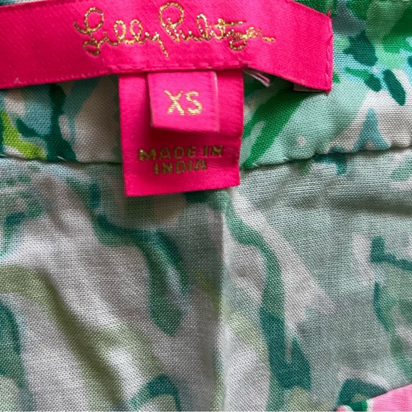 LILLY PULITZER Keona Tunic Hopelessly Devoted Engineered Tunic Size XS Pretty - Picture 4 of 8